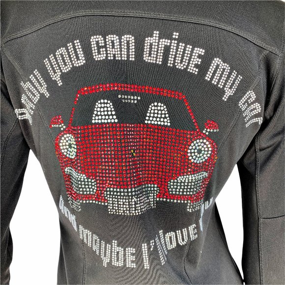 Beatles - Drive My Car Rhinestone Athletic Jacket - Picture 1 of 7